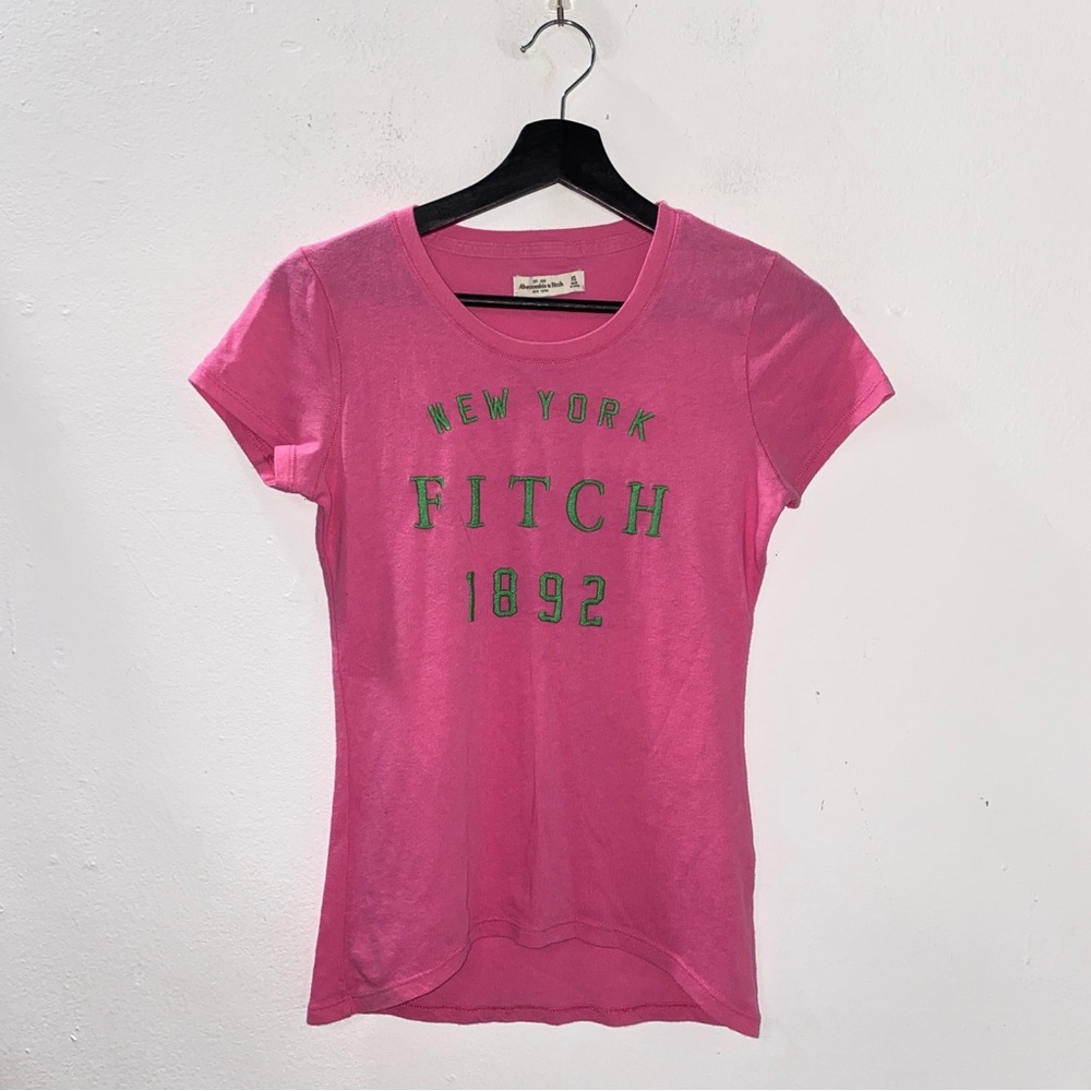 Abercrombie & Fitch New York NY Vintage Baby Tee Women's XS Extra Small Y2K